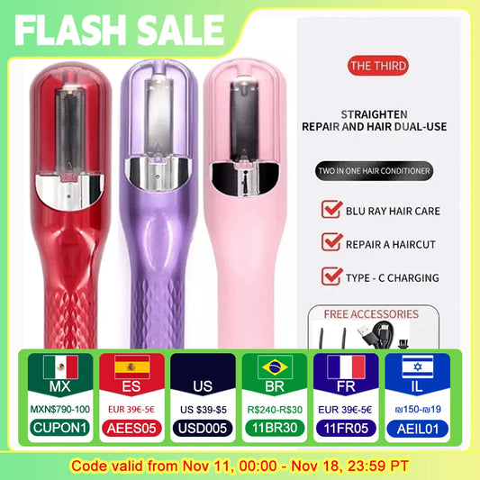 Rechargeable Cordless Split Hair Trimmer